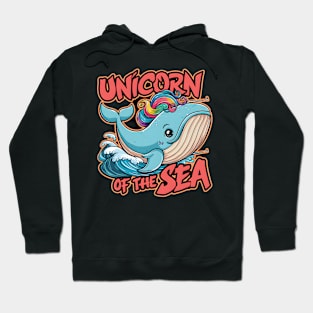 "Ocean Fantasy: Vibrant Sea Unicorn" Hoodie